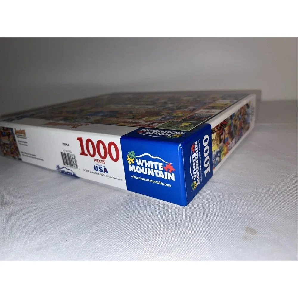 Broadway The Musicals Collage 1000 Piece Jigsaw Puzzle White Mountain NEW Sealed